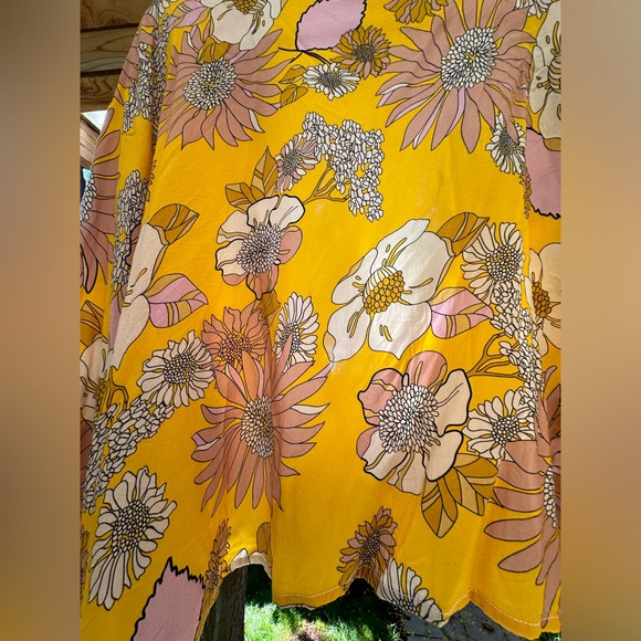 By Anthropologie Floral Vibrant Kimono OSFA - Picture 10 of 16